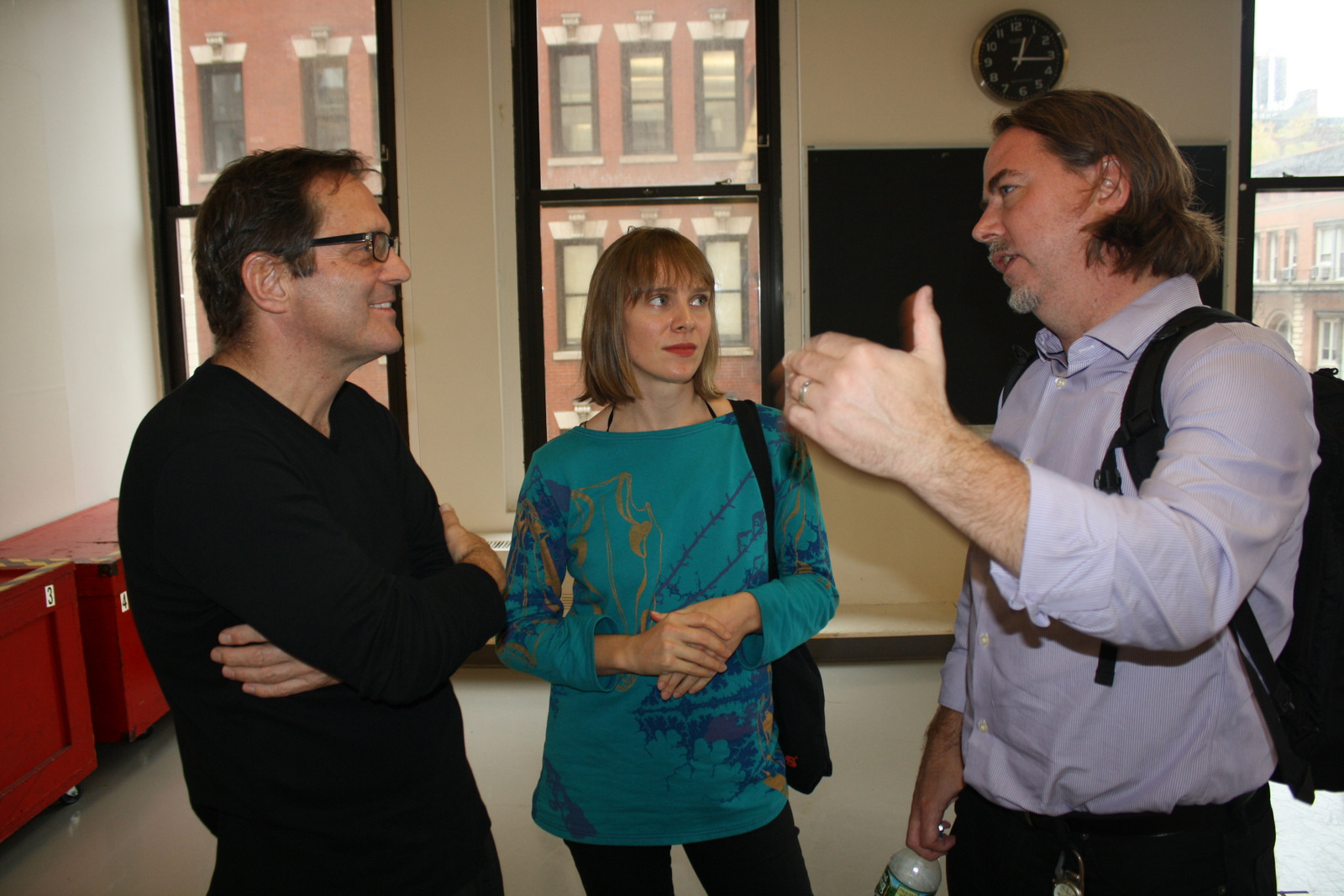 Tommy Demenkoff (Stella Adler Studio, Director of Rikers Outreach), Jane Fujita (Faculty) & Ron Russell (EPIC Theatre Ensemble)